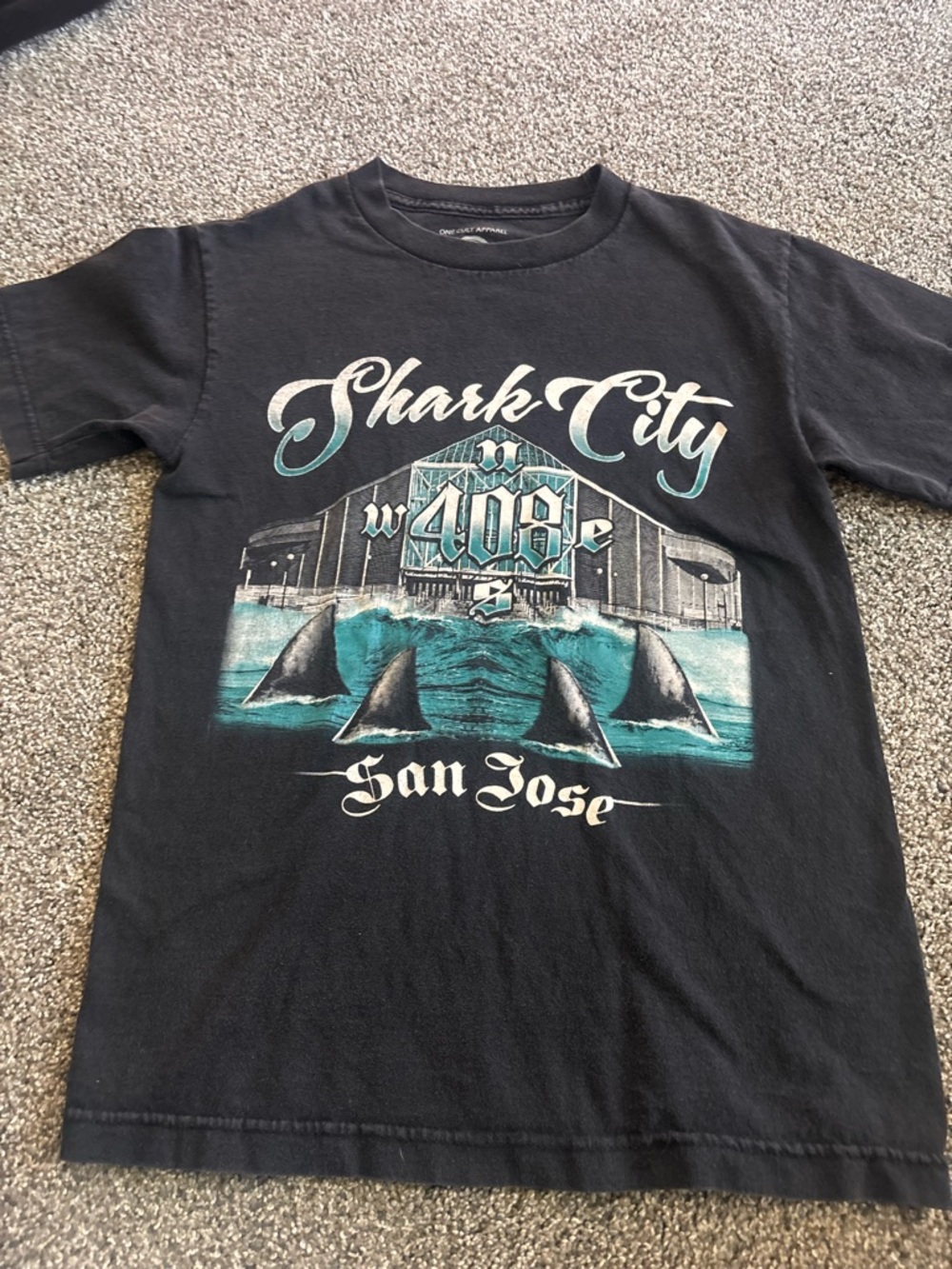 Shark City San Jose Graphic Tee - Black/Teal
